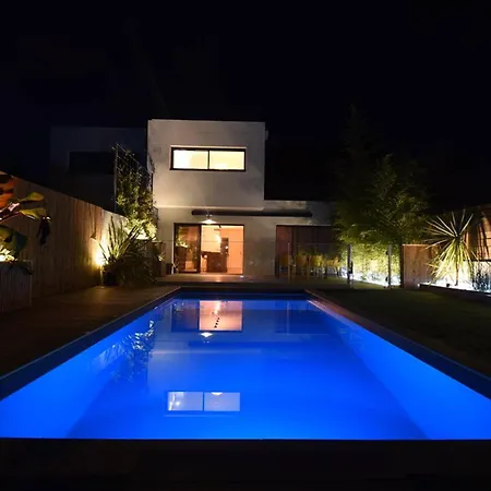 A Avec Piscine Chauffee, Proche Plages, Pistes Cyclables Et Services Hoteliers Inclus - Fr-1-791-7 Villa Capbreton